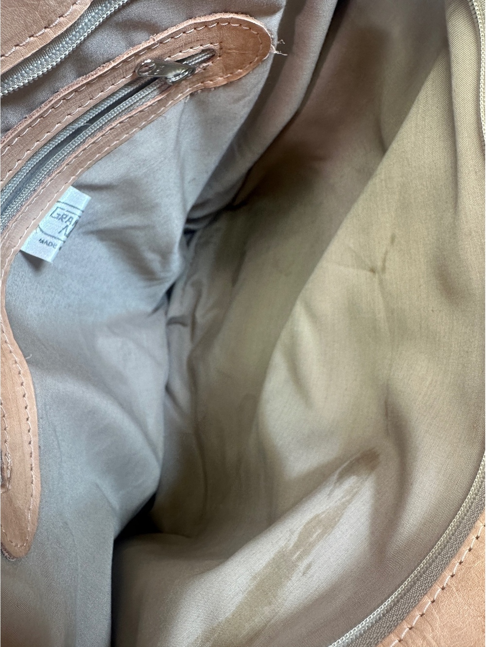 Grant’s Naturals Handcrafted Tooled Leather Western Shoulder Bag Tote - Picture 6 of 13